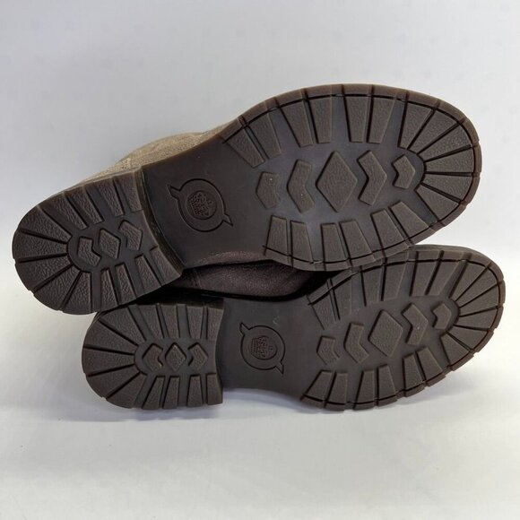 Born Codi Suede Hiking Boots Size 6M Taupe Waterproof Lug Sole Urban Rugged - Picture 11 of 15